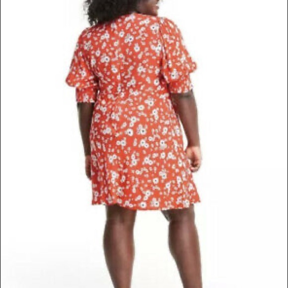 RIXO x Target Floral Puff Sleeve Swing Dress Size 16W, 28W RARE! - Picture 10 of 13